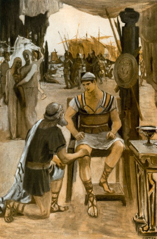 Illustratie voor de Ilias door Homerus door Clement Goutier