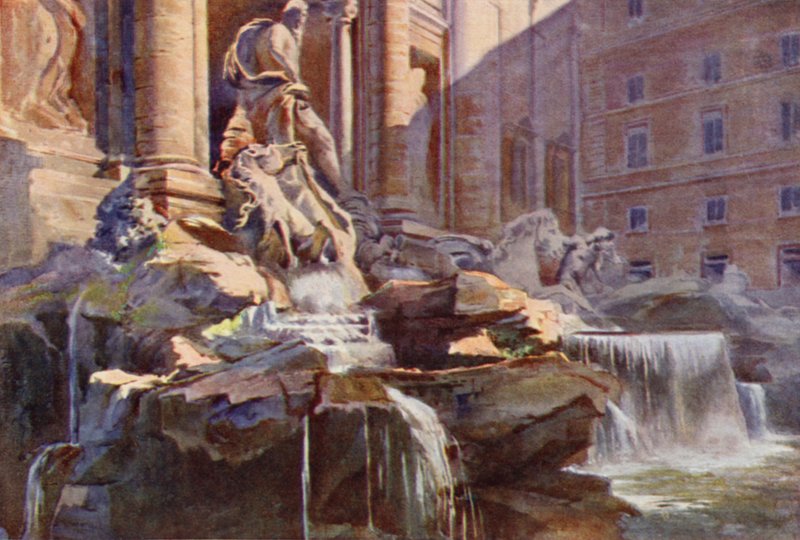 Trevifontein, Rome door Commendator Formilli