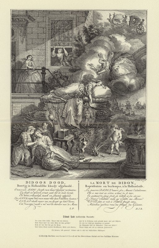De dood van Dido door Cornelis Troost