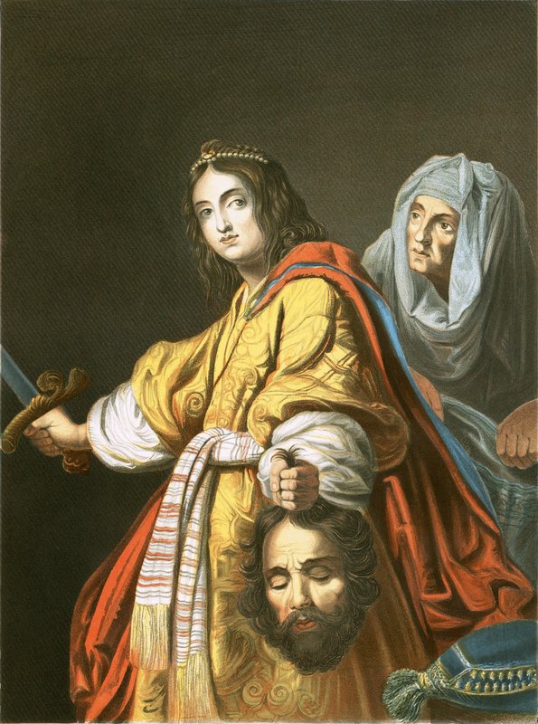Judith met het hoofd van Holofernes door Cristofano (after) Allori