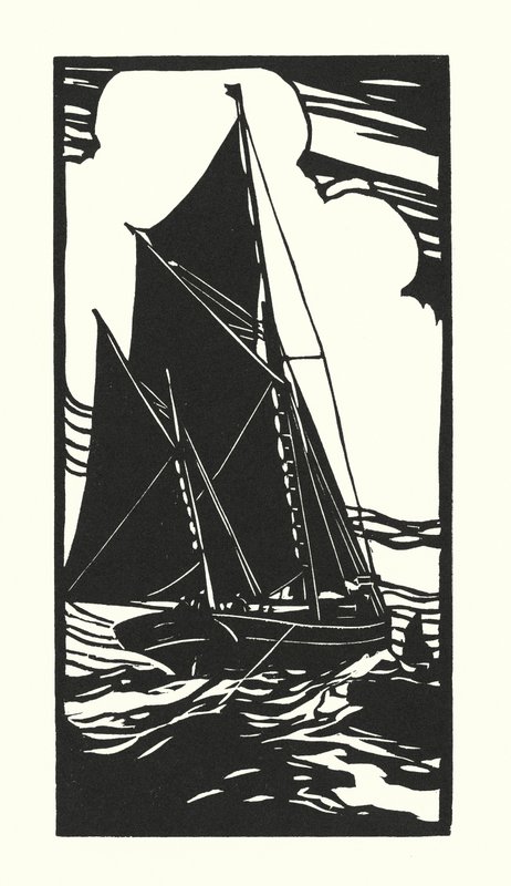 Vissersboten en schuiten: Brixham Trawler door Cyril A. Wilkinson