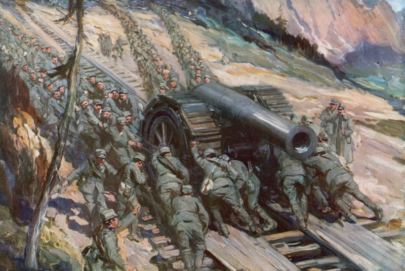 De bergen veroveren, Italië, Eerste Wereldoorlog door Cyrus Cuneo