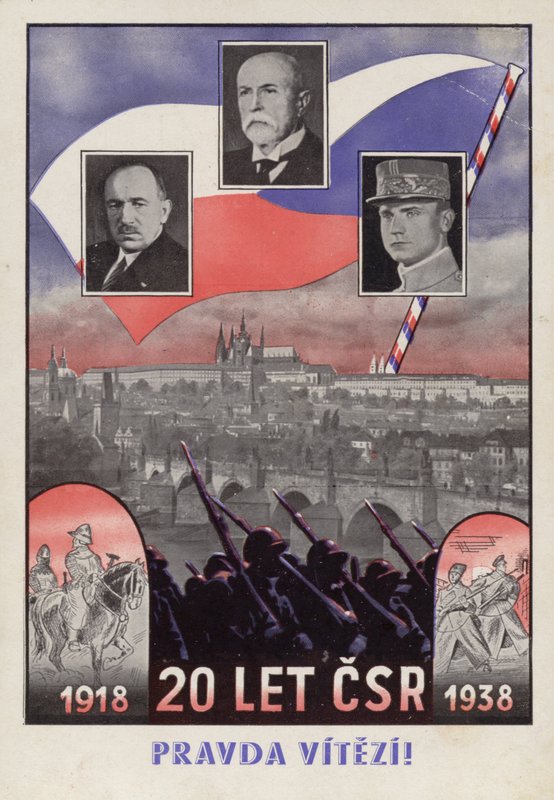Viering van Tsjechoslowaakse onafhankelijkheid 1918 - 1938 door Czech School