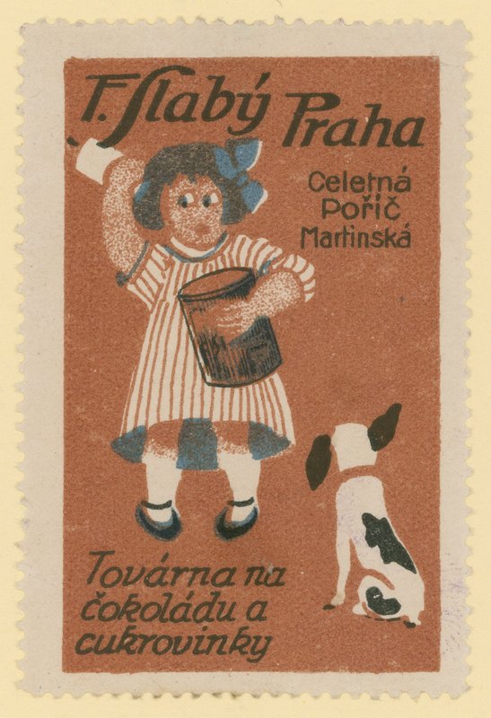 F Slaby chocolade- en suikerwarenfabriek, Praag door Czech School