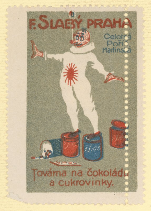 F Slaby chocolade- en suikerwarenfabriek, Praag door Czech School