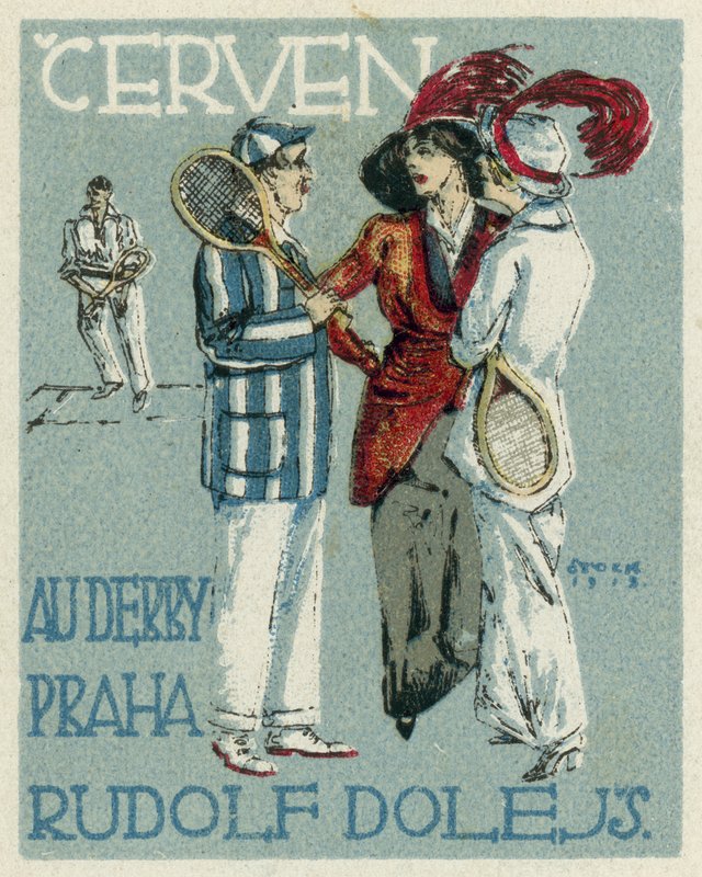 Juni. Au Derby Rudolf Dole mode, Praag door Czech School