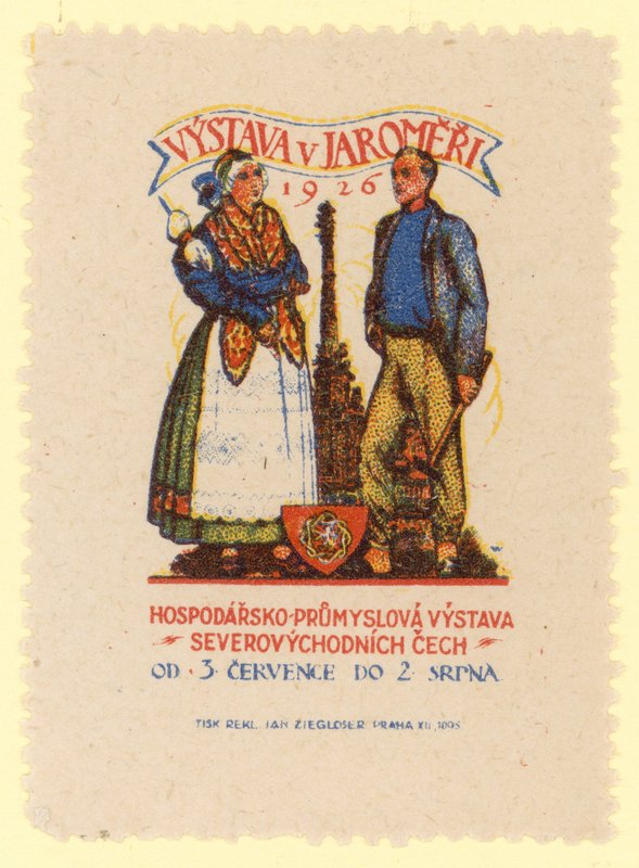 Noordoost-Bohemen Economische en Industriële Tentoonstelling, Jaromer, Tsjechoslowakije, 1926 door Czech School
