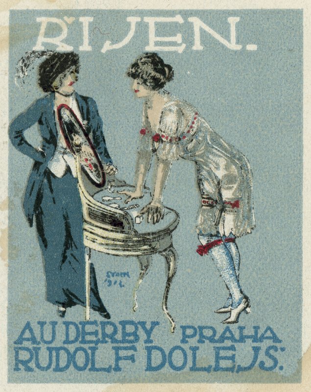 Oktober. Au Derby Rudolf Dole mode, Praag door Czech School