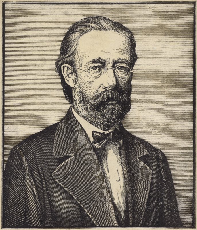 Portret van Bedrich Smetana door Czech School
