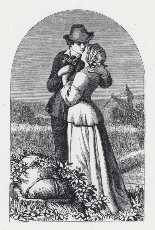 Illustratie voor Tennysons gedicht, De Prinses door Daniel (after) Maclise