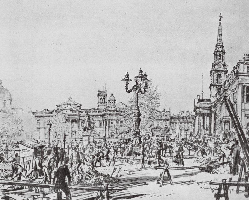 Londen: Trafalgar Square 