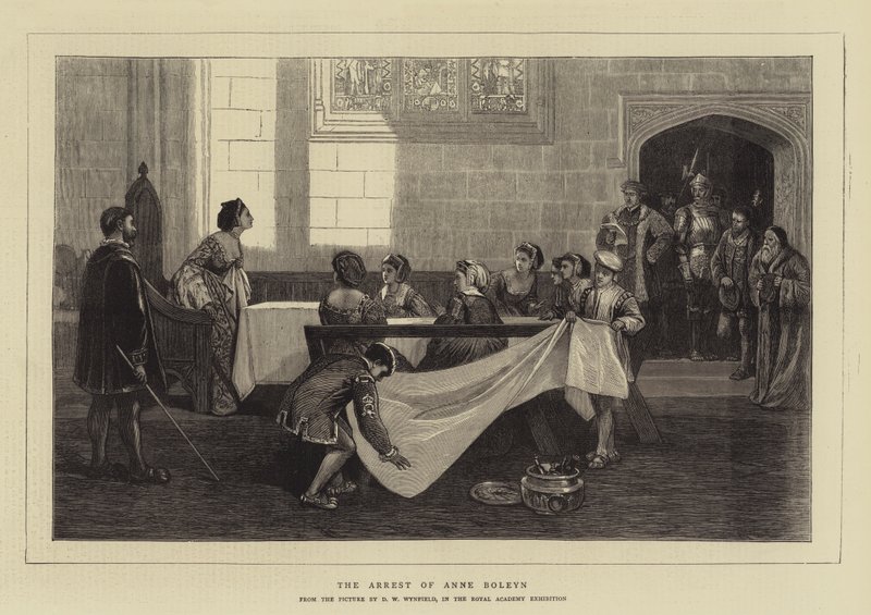 De Arrestatie van Anne Boleyn door David Wilkie