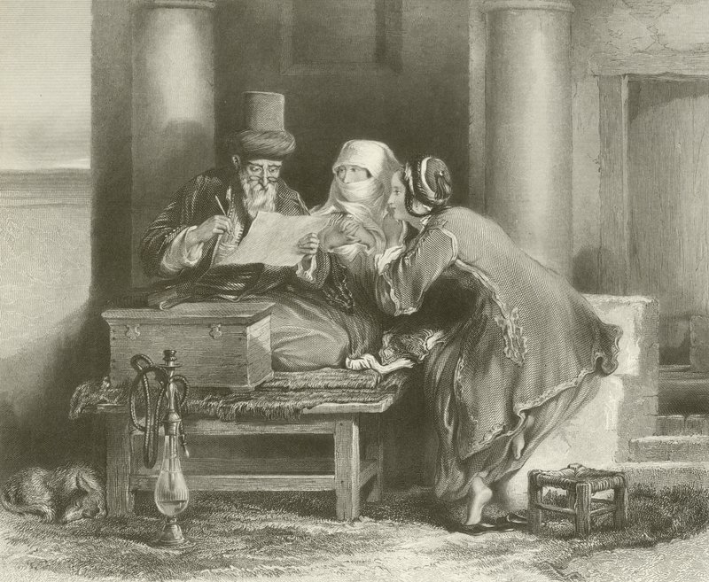 De Turkse Briefschrijver door David Wilkie