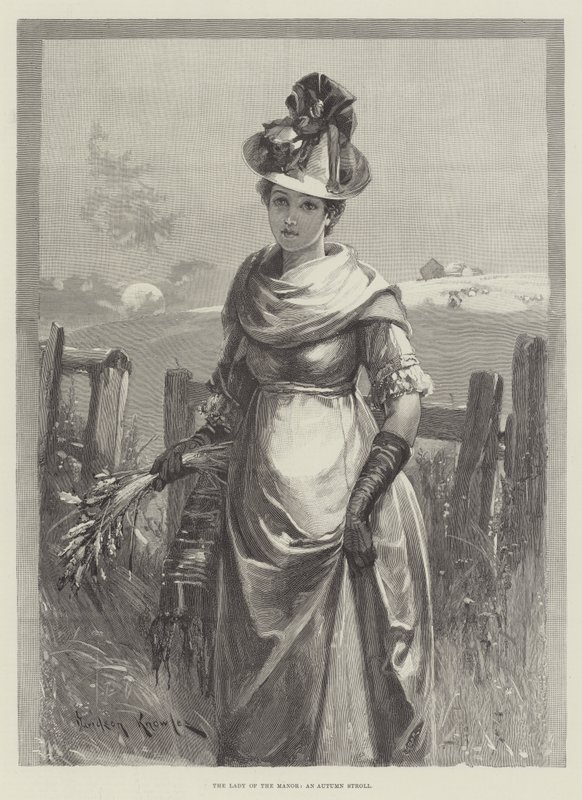 De Dame van het Landhuis, een Herfstwandeling door Davidson Knowles