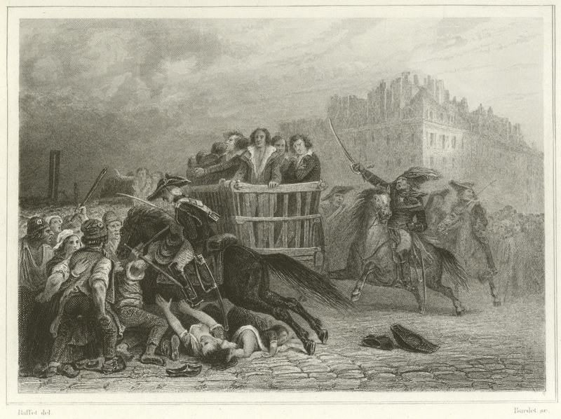 De laatste kar door Denis-Auguste-Marie Raffet