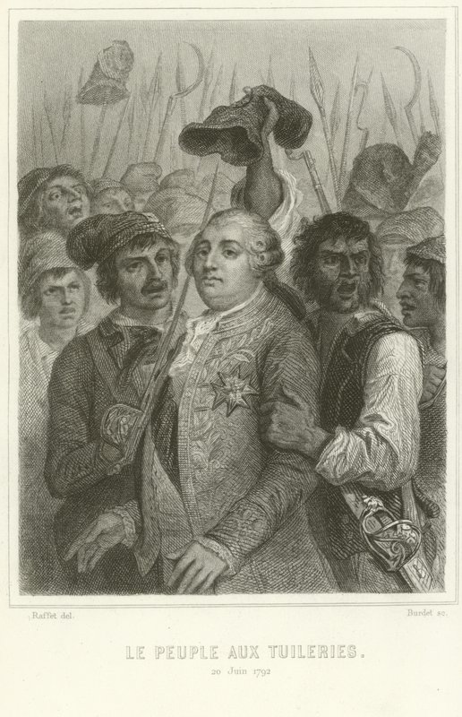 De mensen in het Tuilerieënpaleis door Denis Auguste Marie Raffet