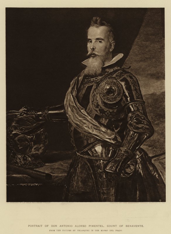 Portret van Don Antonio Alonso Pimentel, Graaf van Benavente door Diego Velázquez