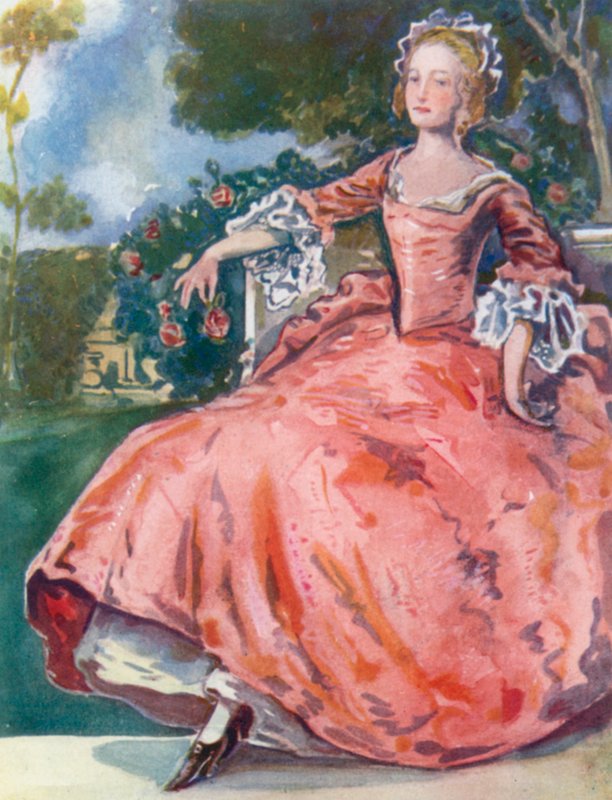 Een Vrouw uit de Tijd van George I 1714-1727 door Dion Clayton Calthrop