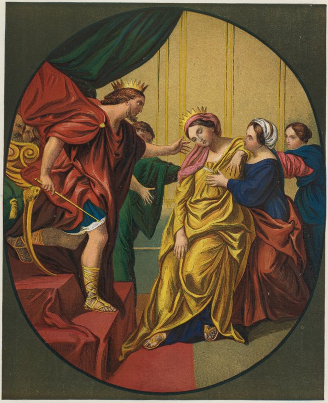 Esther gebracht naar koning Ahasveros door Domenichino