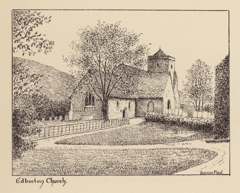 Sussex: Edburton Kerk door Duncan Moul