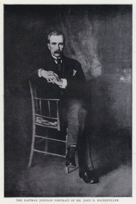 Het Eastman Johnson Portret van Mr John D. Rockefeller door Eastman after Johnson