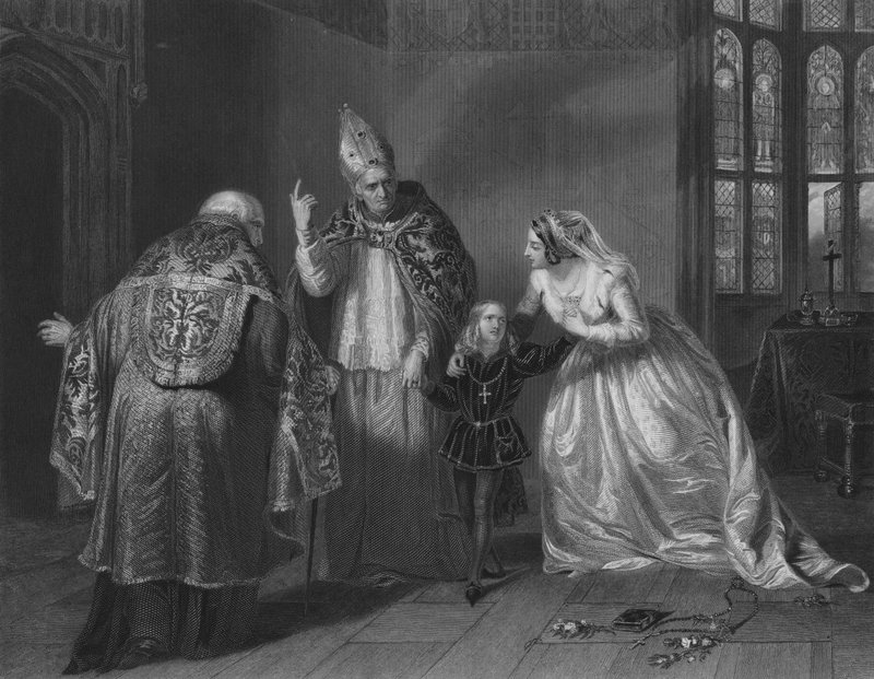 Het Heiligdom door Edgar Melville after Ward