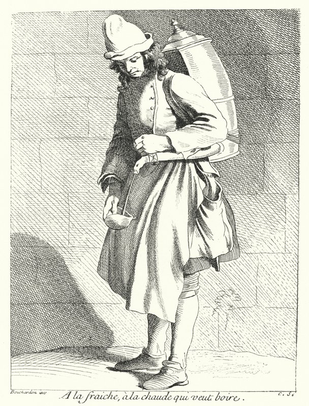 Koud of Warm, Wie Wil Een Drankje (gravure) door Edmé (after) Bouchardon