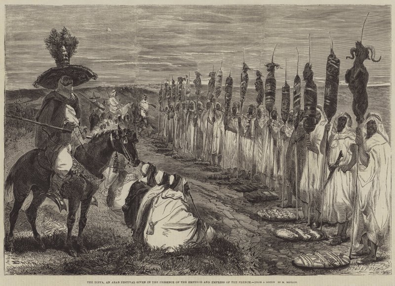 De Diffa, een Arabisch festival gegeven in aanwezigheid van de Keizer en Keizerin van Frankrijk door Edmond Morin