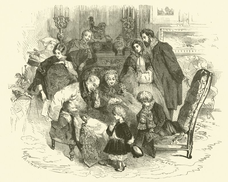Scènes uit het Parijse leven: Oud en Nieuw van ouders door Edmond (after) Morin