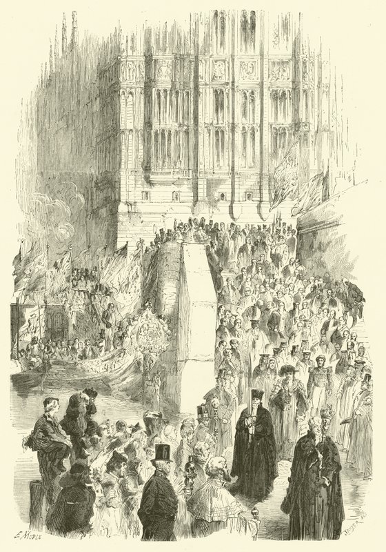 Beëdiging van de burgemeester van Londen door Edmond (after) Morin