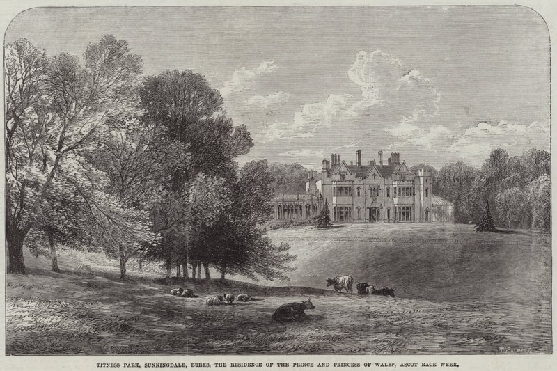 Titness Park, Sunningdale, Berks, de Residentie van de Prins en Prinses van Wales, Ascot Race Week door Edmund Morison Wimperis