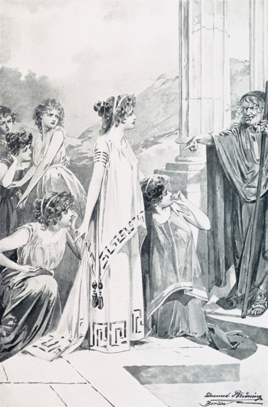 Illustratie voor Goethes Faust door Edmund Bruning