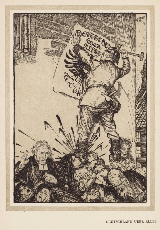 De Krans van de Keizer: Duitsland Over Alles door Edmund Joseph (after) Sullivan