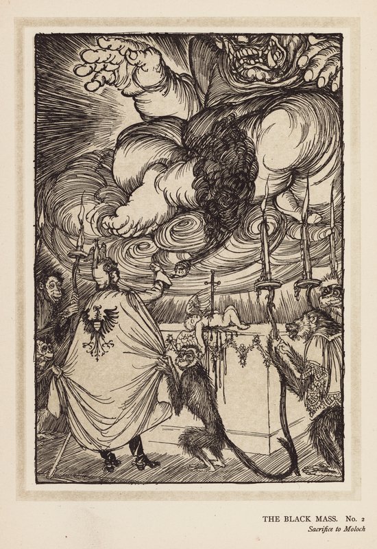 De krans van de keizer: De Zwarte Mis door Edmund Joseph (after) Sullivan