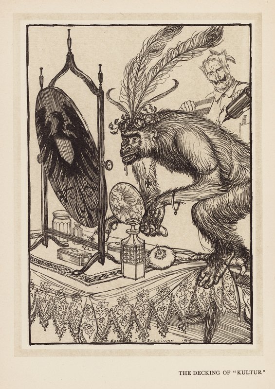 De Krans van de Keizer: De Versiering van "Kultur" door Edmund Joseph (after) Sullivan