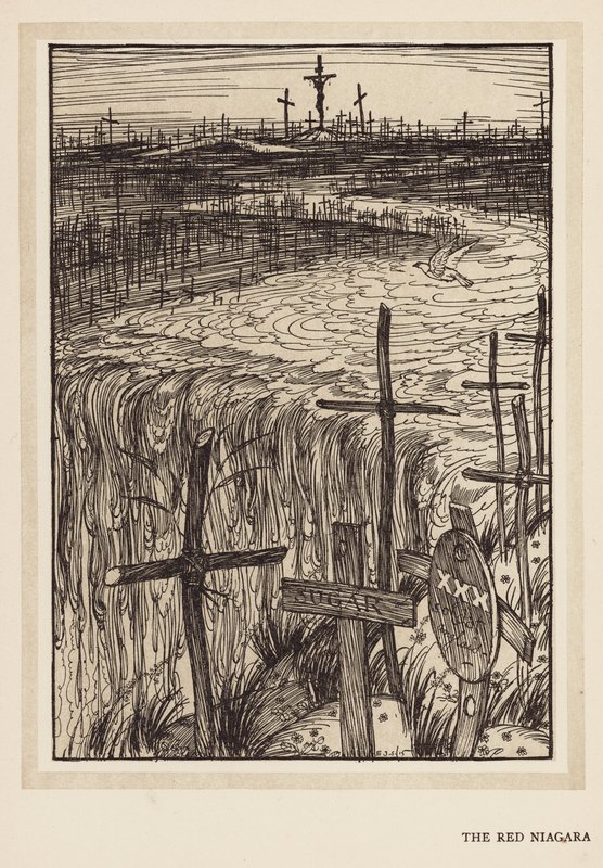 De krans van de keizer: De Rode Niagara door Edmund Joseph (after) Sullivan