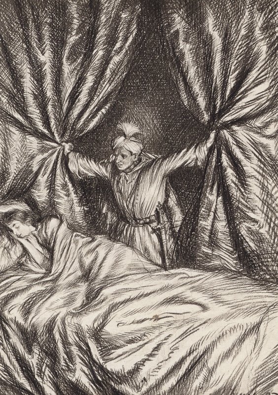 William Shakespeare: De Tragedie van Othello, de Moor van Venetië, Act V, Scene 2 door Edmund Joseph (after) Sullivan