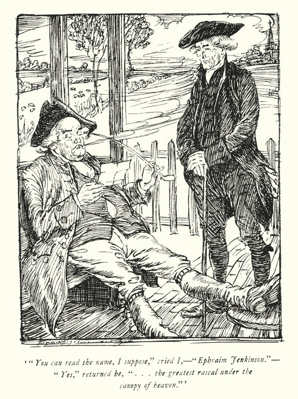 Illustratie voor The Vicar of Wakefield door Oliver Goldsmith (litho) door Edmund Joseph Sullivan