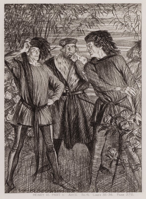 Het Eerste Deel van Koning Hendrik VI, Act II, Sc 4 door Edmund Joseph Sullivan