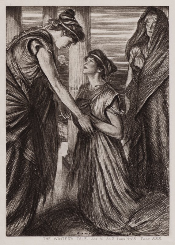 Het winterverhaal, Act V, Sc 3 door Edmund Joseph Sullivan