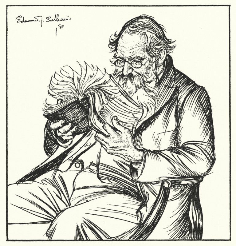 Illustratie voor Sartor Resartus door Edmund Joseph after Sullivan