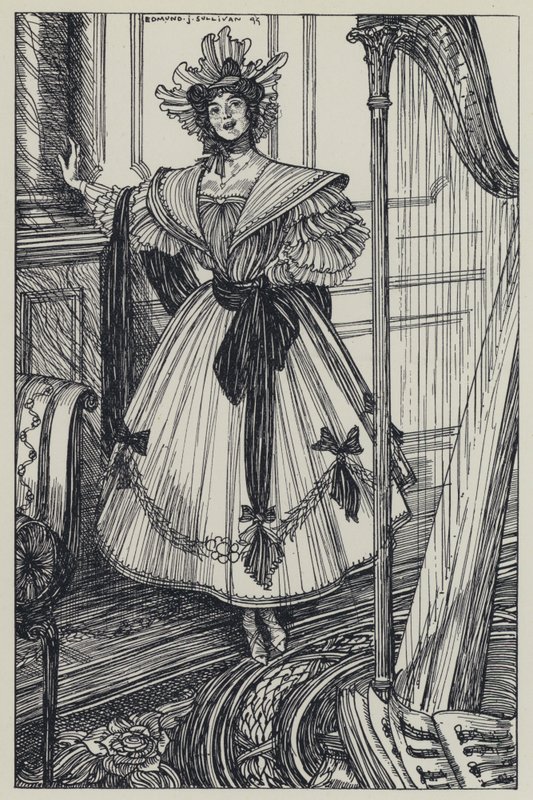 Tennyson, Illustratie voor A Dream of Fair Women and Other Poems door Edmund Joseph after Sullivan