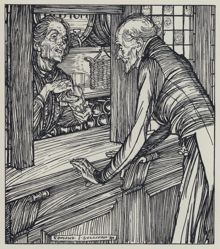 Illustratie voor A Dream of Fair Women and Other Poems door Edmund Joseph after Sullivan