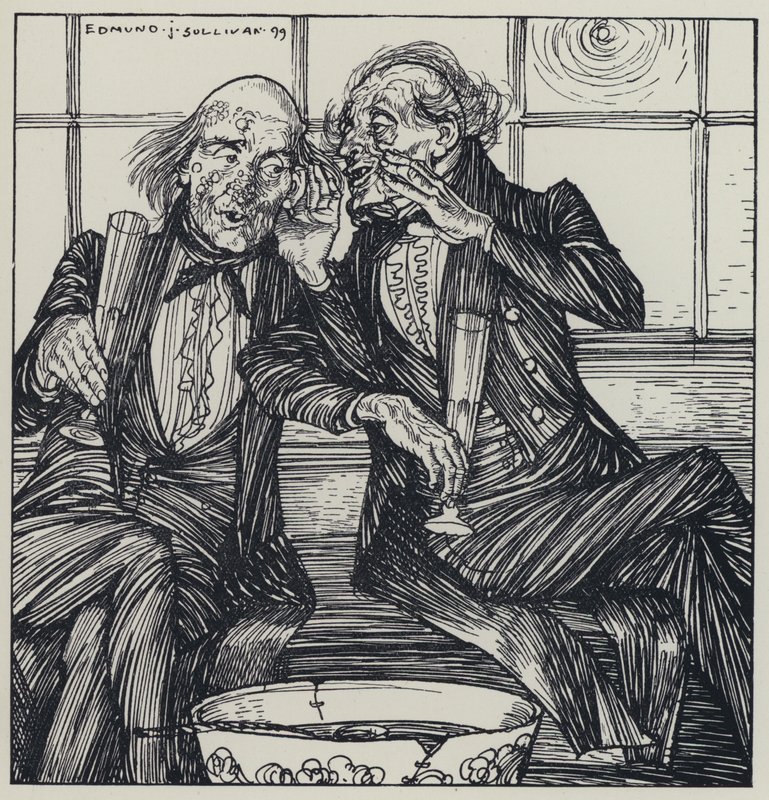 Illustratie voor A Dream of Fair Women and Other Poems door Edmund Joseph after Sullivan