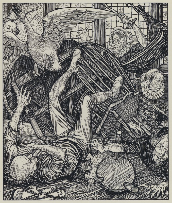 Illustratie voor A Dream of Fair Women and Other Poems door Edmund Joseph after Sullivan