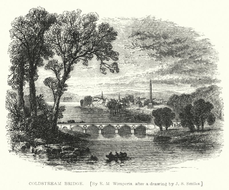 Coldstream Bridge door Edmund Morison (after) Wimperis