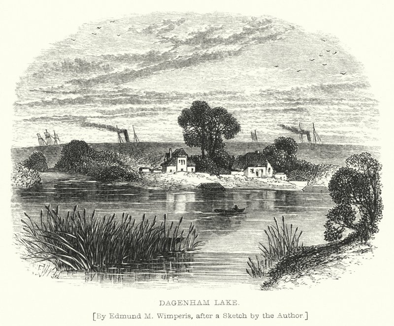 Dagenham Meer door Edmund Morison (after) Wimperis