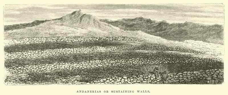 Andanerias of steunmuren door Edouard Riou