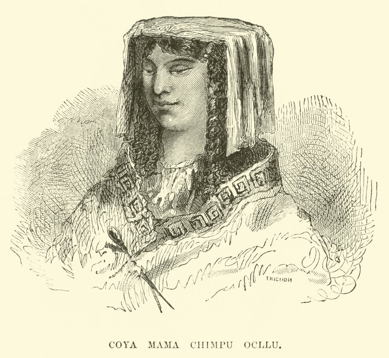 Coya Mama Chimpu Ocllu door Edouard Riou