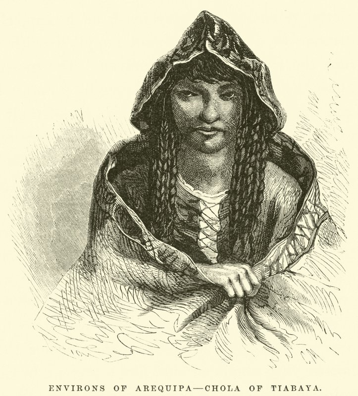 Omgeving van Arequipa, Chola van Tiabaya door Edouard Riou